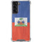 Haiti Flag Distressed Galaxy S22 Clear Case
